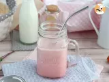 Milkshake vegan cu zmeura si capsune