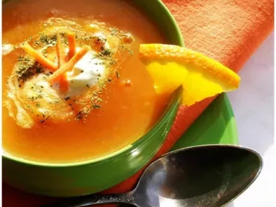 Rețetă Supa crema de morcovi cu portocale