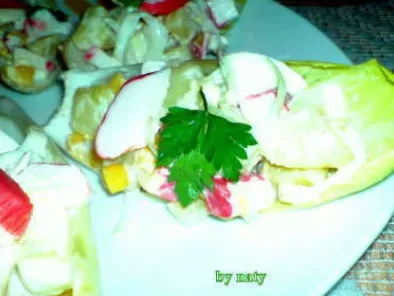 Rețetă Salata de andive cu surimi