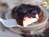 Etapa 7 - Cheesecake cu lapte condensat indulcit si gem de fructe rosii