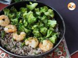 Etapa 3 - Orez brun cu broccoli și creveti! Ușor și echilibrat