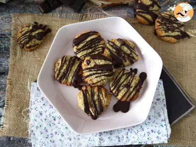 Biscuiți cu okara (fulgi de ovaz) și ciocolată - poza 4