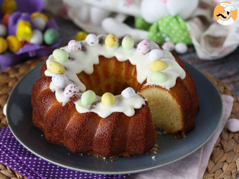 Bundt cake de Paște cu lamâie și ciocolată albă - poza 8