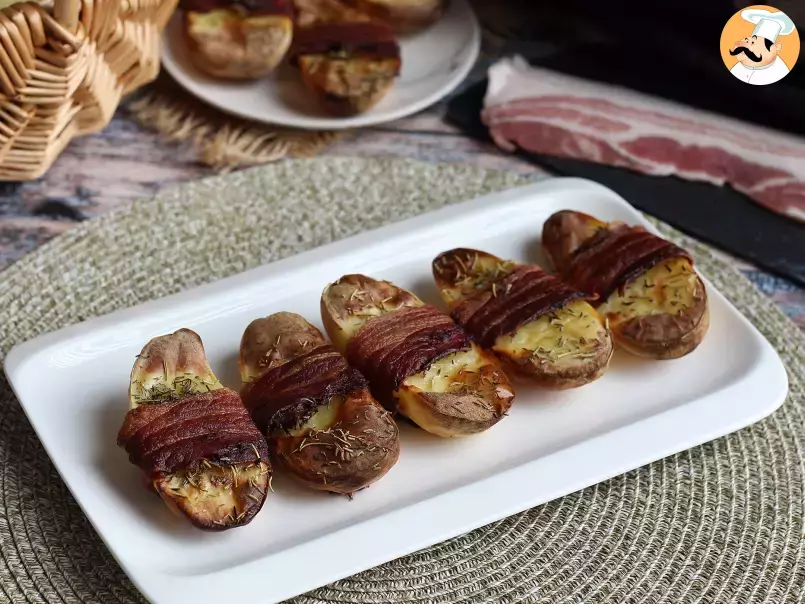 Cartofi copți și acoperiți cu bacon afumat - poza 4