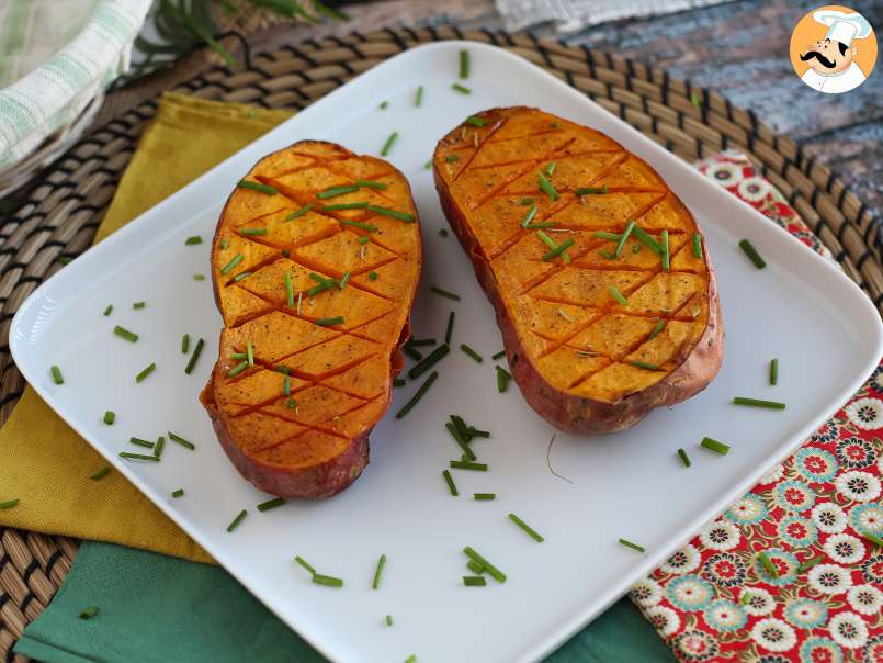 Cartofi dulci copți cu sos ușor Skyr - poza 3