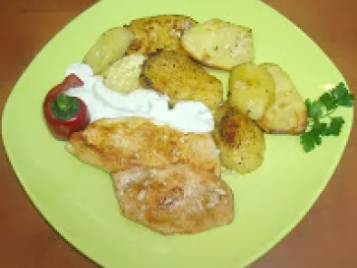 Cartofi la cuptor cu gratar de pui si sos tzatziki (4 persoane) - poza 2