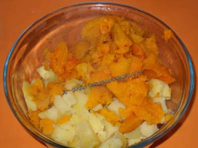 Cartofi piure cu dovleac la cuptor (ludaie) si snitel de soia - poza 6