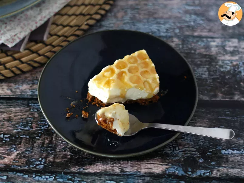 Cheesecake fără coacere cu lămâie și miere - poza 4