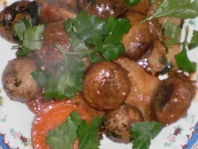 Ciuperci cu morcovi la cuptor