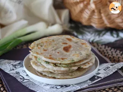 Clătite chinezești cu ceapă verde - Scallion pancakes - poza 3