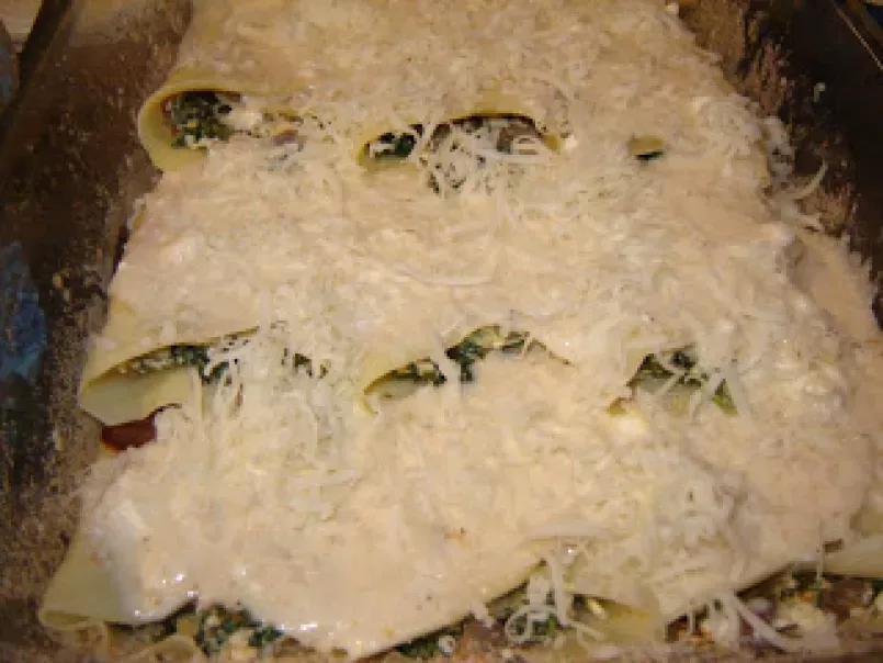 Clatite la cuptor cu spanac si branza / Baked pancakes with spinach and cheese - poza 2