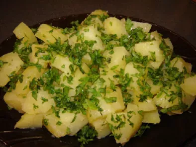 Cotlet de rechin la cuptor cu cartofi natur / Shark steak with boiled potatoes - poza 3