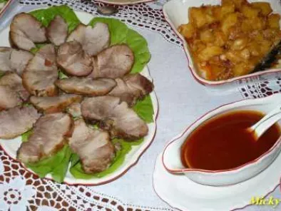 Friptura de porc impanata cu cartofi taranesti