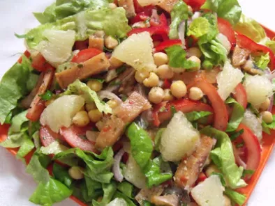 Salata cu naut si peste afumat(chickpea &smoked fish salad) - poza 3