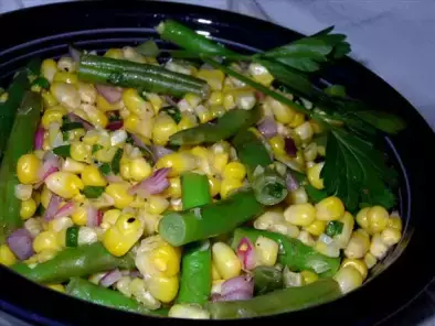 Salata de porumb cu fasole verde