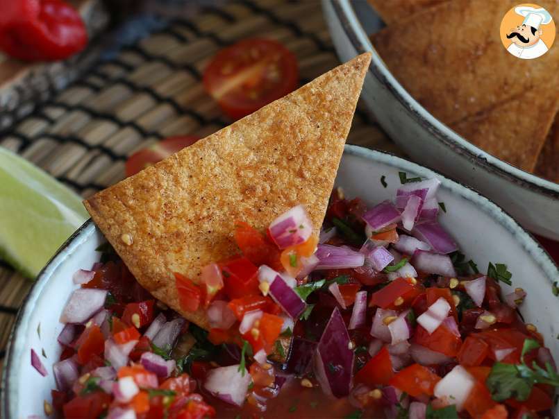 Salsa mexicana Pico de gallo si Tortillas chips - poza 4
