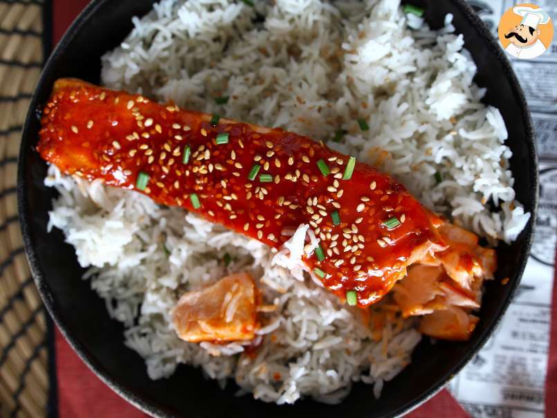 Somon în stil coreean cu sos gochujang gata în 8 minute - poza 4