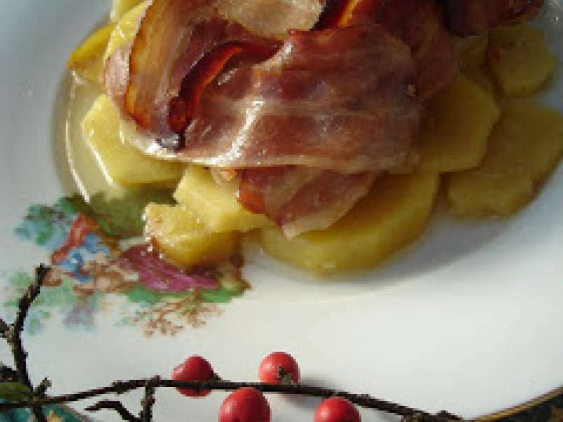 Spata de porc cu bacon impletit - poza 2