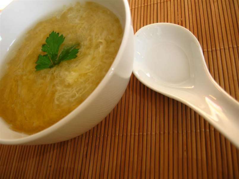Supa chinezeasca de ou/Eggdrop soup 鸡蛋汤 - poza 2