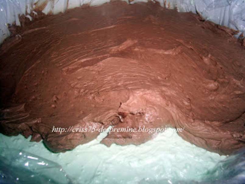 Tort cu mousse de menta si mousse de ciocolata - poza 7