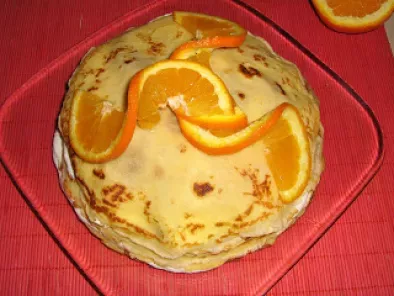 Tort de clatite cu portocale si sos caramel - poza 3