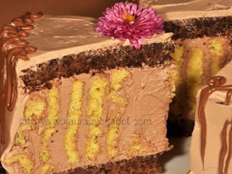 Tort-spirala de ciocolata cu crema ganas - poza 6