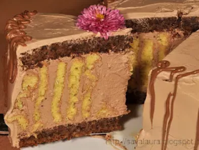Tort-spirala de ciocolata cu crema ganas - poza 5