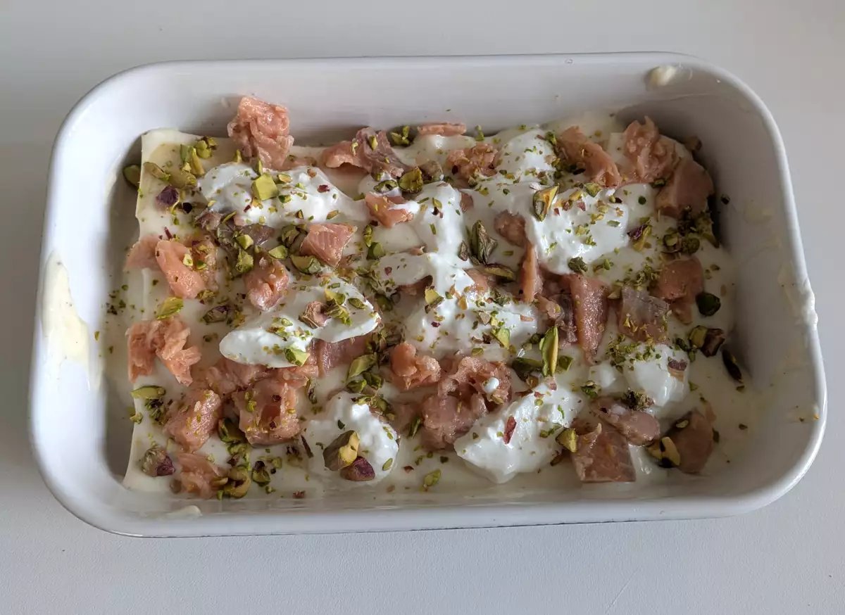 4. Asamblați lasagna