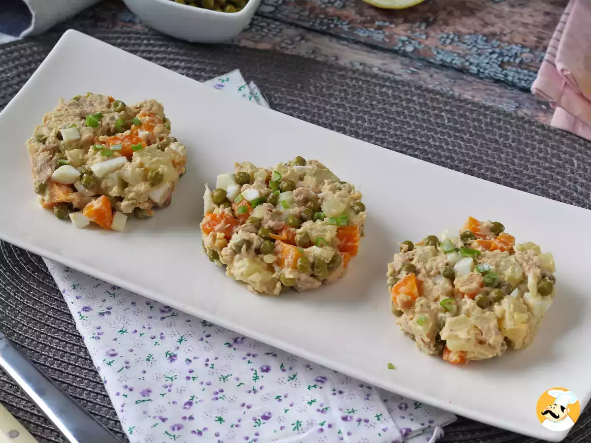 8. Salată rusească cu ton