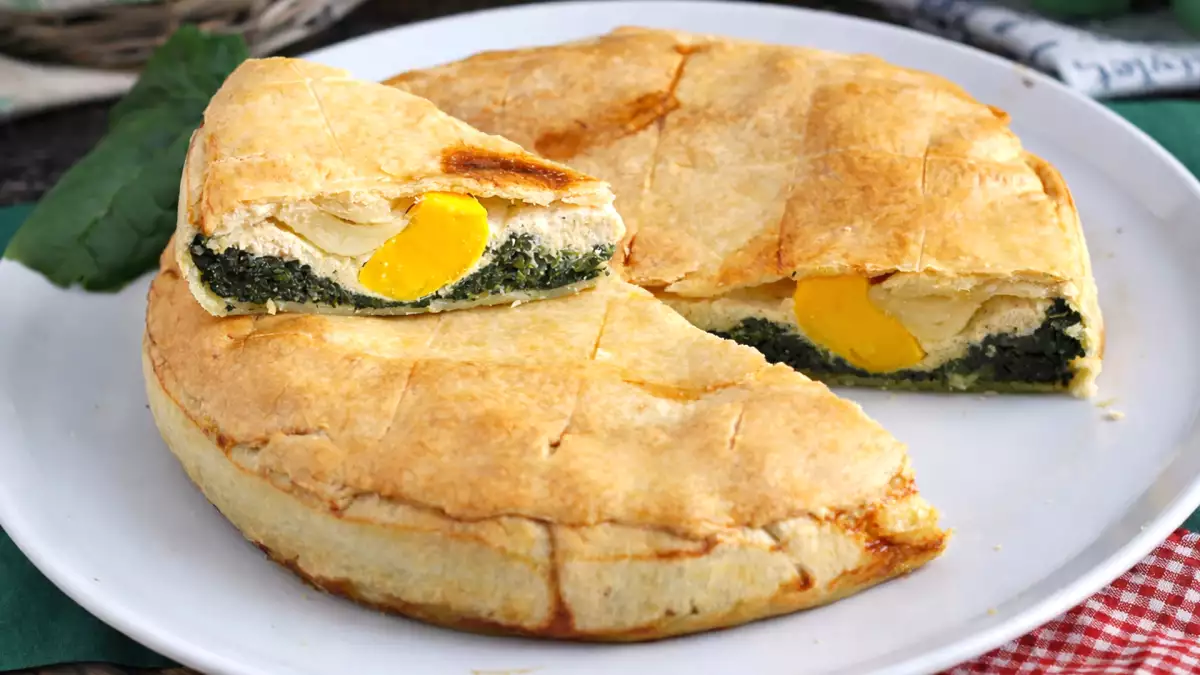 Paște Tortul de Paște, tortul sărat italian care merită un loc la masa ta.