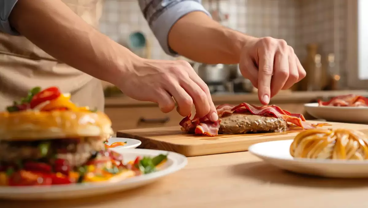 Meniul zilei, 7 mai: tartă aperitiv cu kaiser, ficat de pui în bacon și prăjitură buzdugan