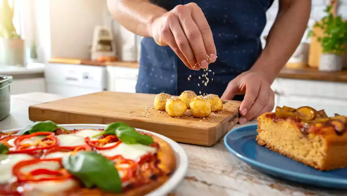 Meniul zilei, 20 mai: aperitive delicioase, pizza vegetariană și prăjitură cu mere