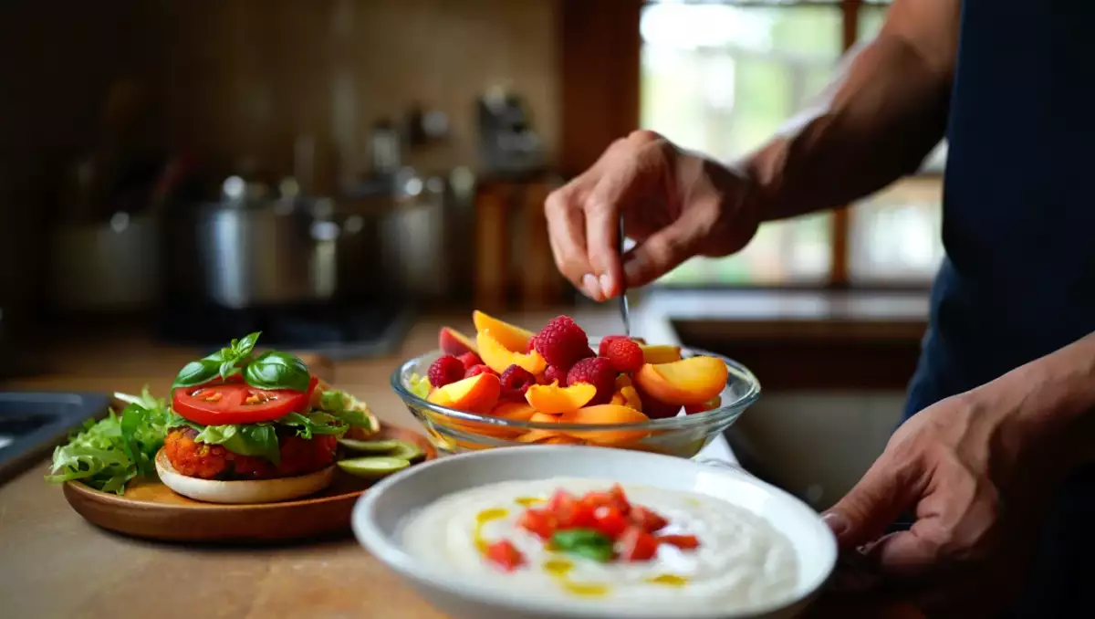 Meniul zilei, 13 iulie: burger din roșii, ajoblanco andaluz și salată de fructe proaspete