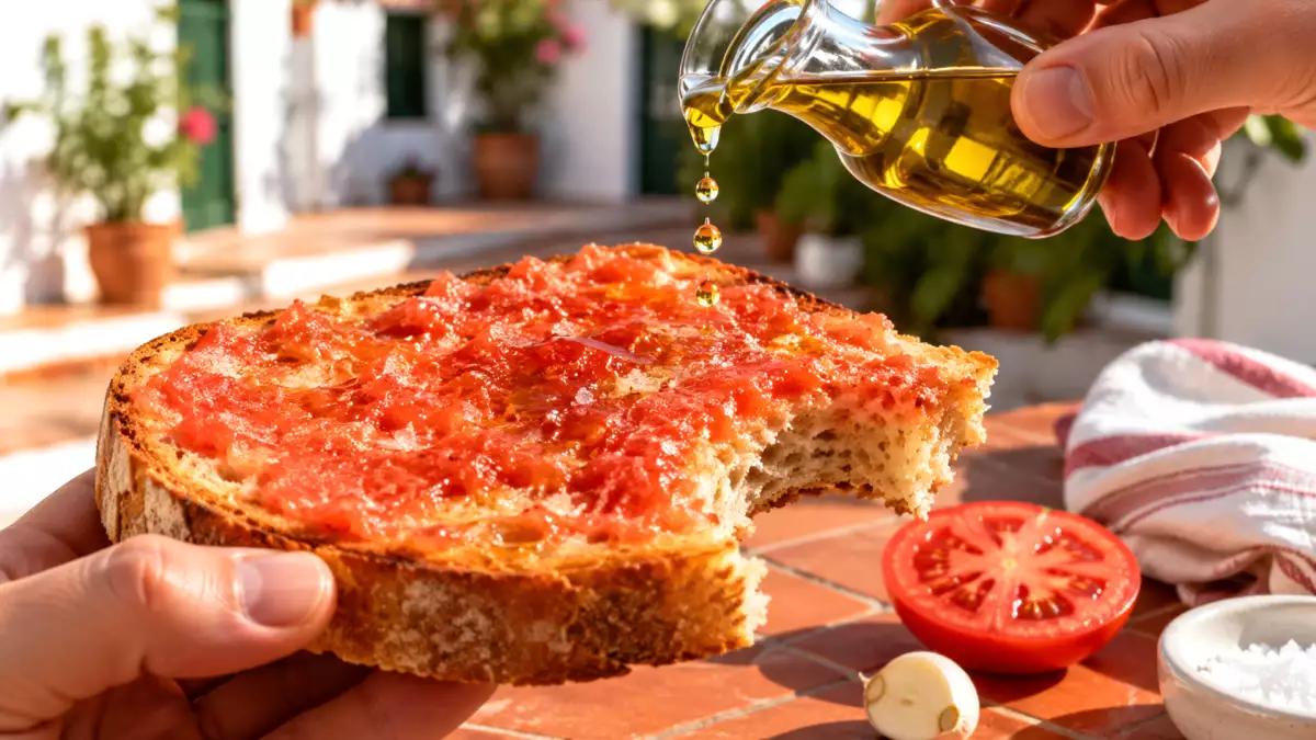 Cum să eviți pâinea înmuiată: sfaturi simple de la experți pentru a prepara „pan con tomate” care să rămână crocantă și aromată