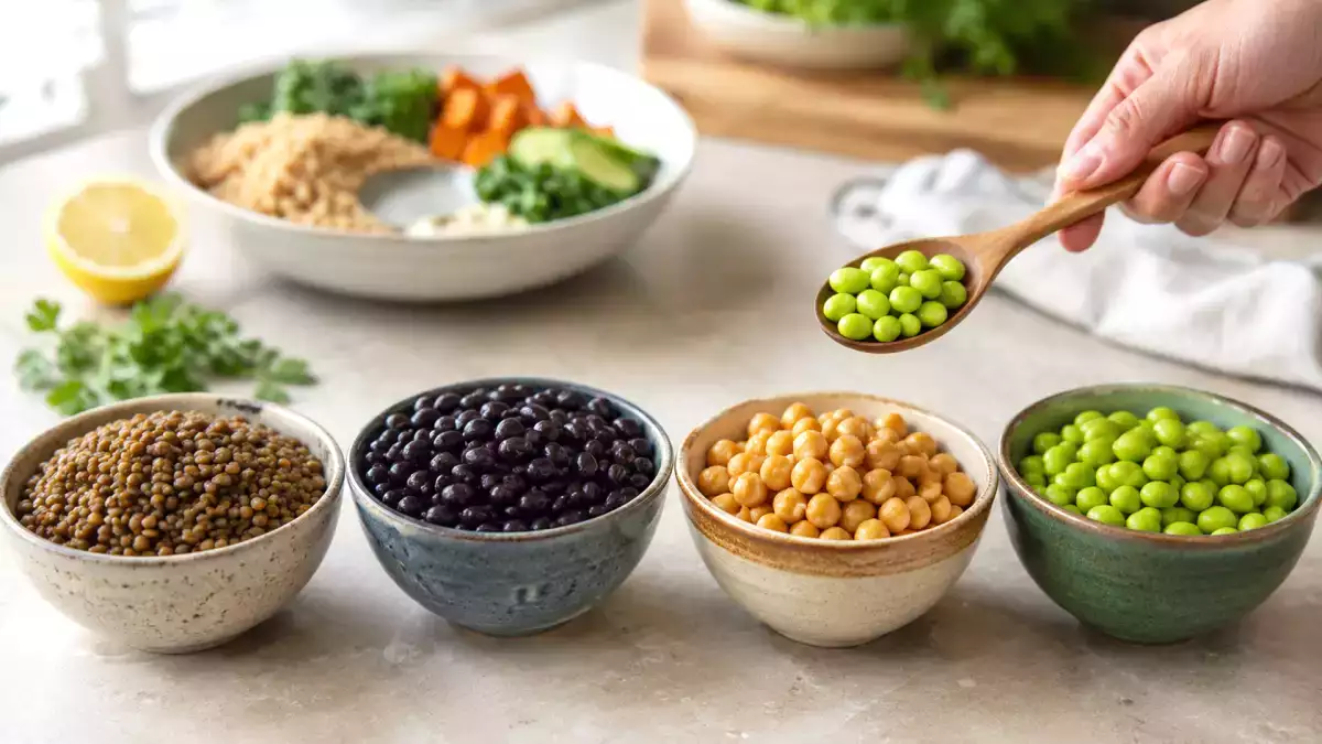 Câtă proteină și câtă fibră conțin, de fapt, lintea, fasolea, năutul și edamame pe porție?