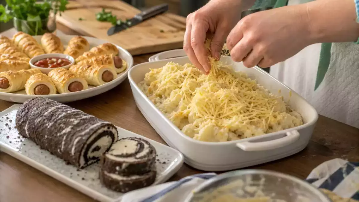 Meniul zilnic, 8 septembrie: rulouri cu cârnați, conopidă gratinată și rulou cu Oreo