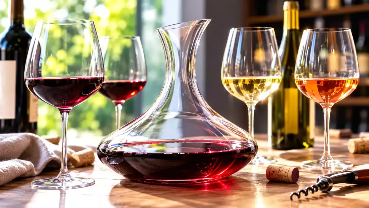 Decantarea vinului: când trebuie făcută și de ce nu se aplică doar vinurilor roșii vechi