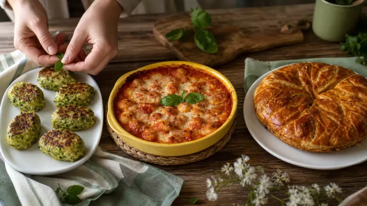 Meniul zilnic, 21 septembrie: Chifteluțe de dovlecel, gnocchi gratinați și plăcintă cu mere
