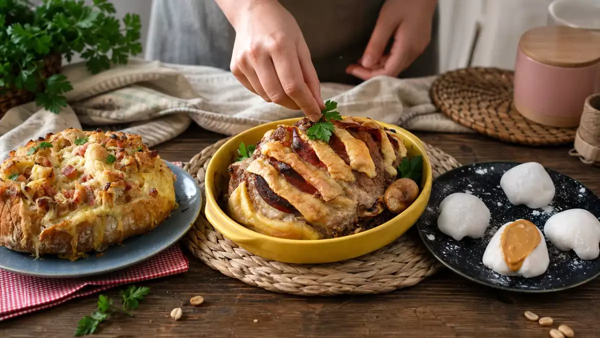 Meniul zilei, 9 octombrie: pâine tartiflette, friptură Orloff și mochi cu arahide