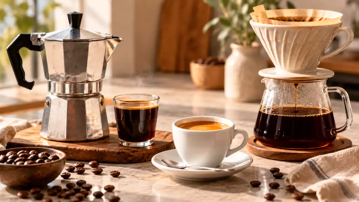 Moka, espresso sau cafea la filtru: cafeaua potrivită depinde de ziua ta
