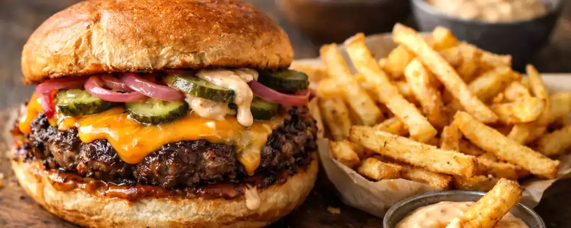 Burger Night, făcut acasă și îmbunătățit: idei pentru carne, chifle, sosuri și garnituri