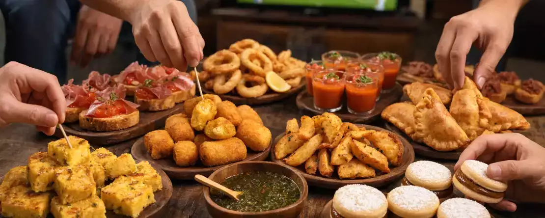 Pentru finala Spania–Argentina, pregătiți un aperitiv care să combine câte 5 specialități tipice din fiecare țară