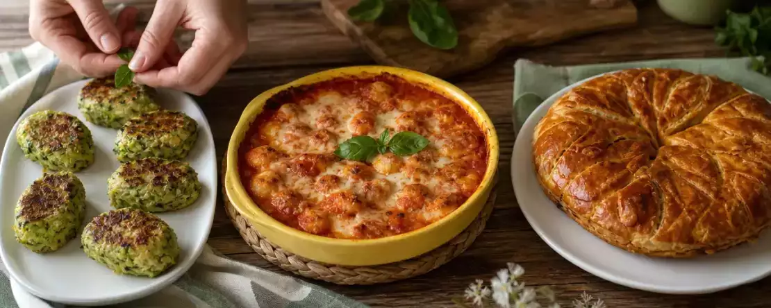 Meniul zilnic, 21 septembrie: Chifteluțe de dovlecel, gnocchi gratinați și plăcintă cu mere