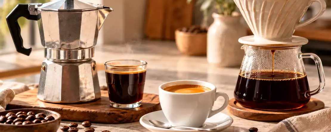 Moka, espresso sau cafea la filtru: cafeaua potrivită depinde de ziua ta