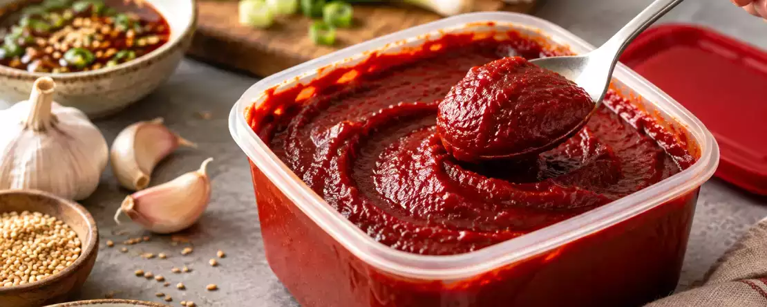 Gochujang după deschidere: cum se păstrează și se dozează pasta de ardei iute