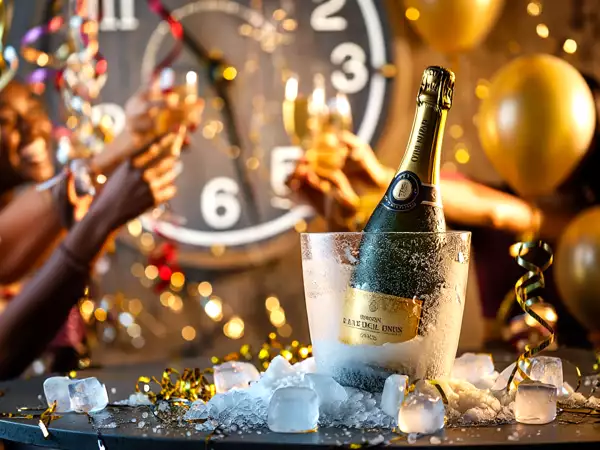 Răcirea vinului spumant în 15 minute pare imposibilă până când încerci acest truc de ultim moment și salvezi Ajunul Anului Nou