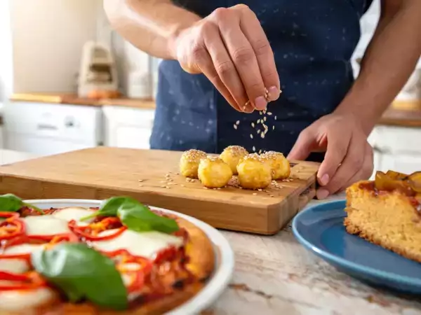 Meniul zilei, 20 mai: aperitive delicioase, pizza vegetariană și prăjitură cu mere