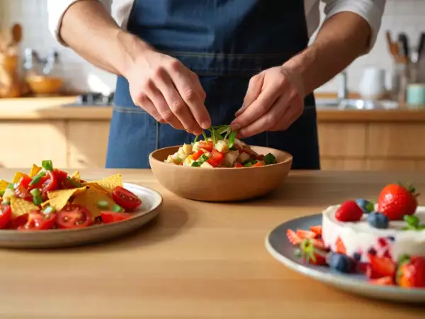 Meniu zilnic, 8 iulie: salata panzanella, pico de gallo cu tortillas chips și batoane de iaurt înghețat