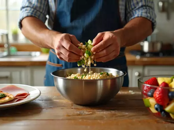 Meniul zilnic, 18 iulie: pinsa cu pesto, salată de cușcuș și sangria fără alcool