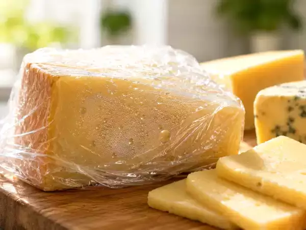 Nu înfășurați brânza în folie alimentară când este cald: greșeala se observă imediat, iată de ce
